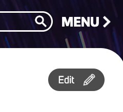 The edit button shown in the top right of a page when logged in