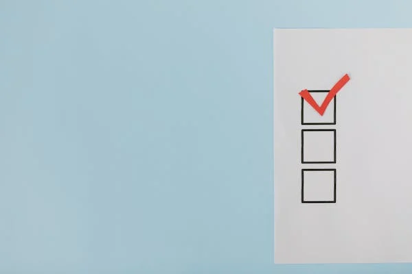 Check mark. Pexels image. 